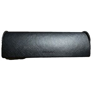 Prada Hard Shell Eyeglasses Sunglass Case Holder Black Velvet Interior Eye Sun